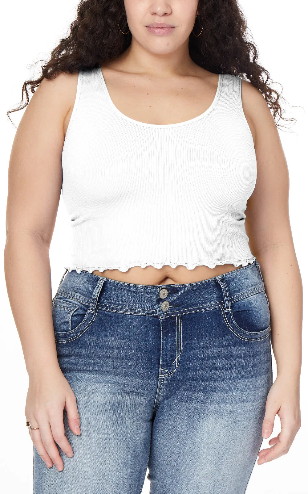 InstaSmooth® Lizzie Seamless Rib Scoop Tank 2 Pack