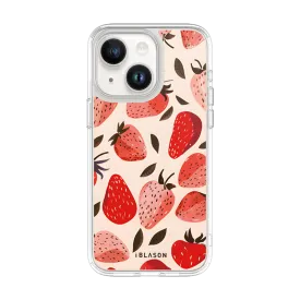 iPhone 14 Plus Halo MagSafe Cute Phone Case - Strawberries