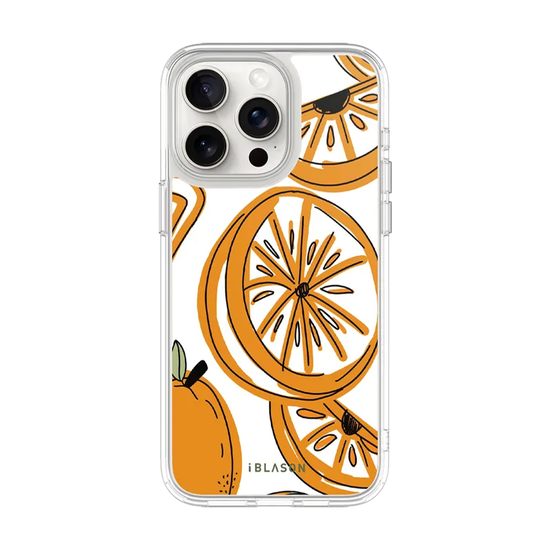 iPhone 14 Pro Halo MagSafe Cute Phone Case - Oranges