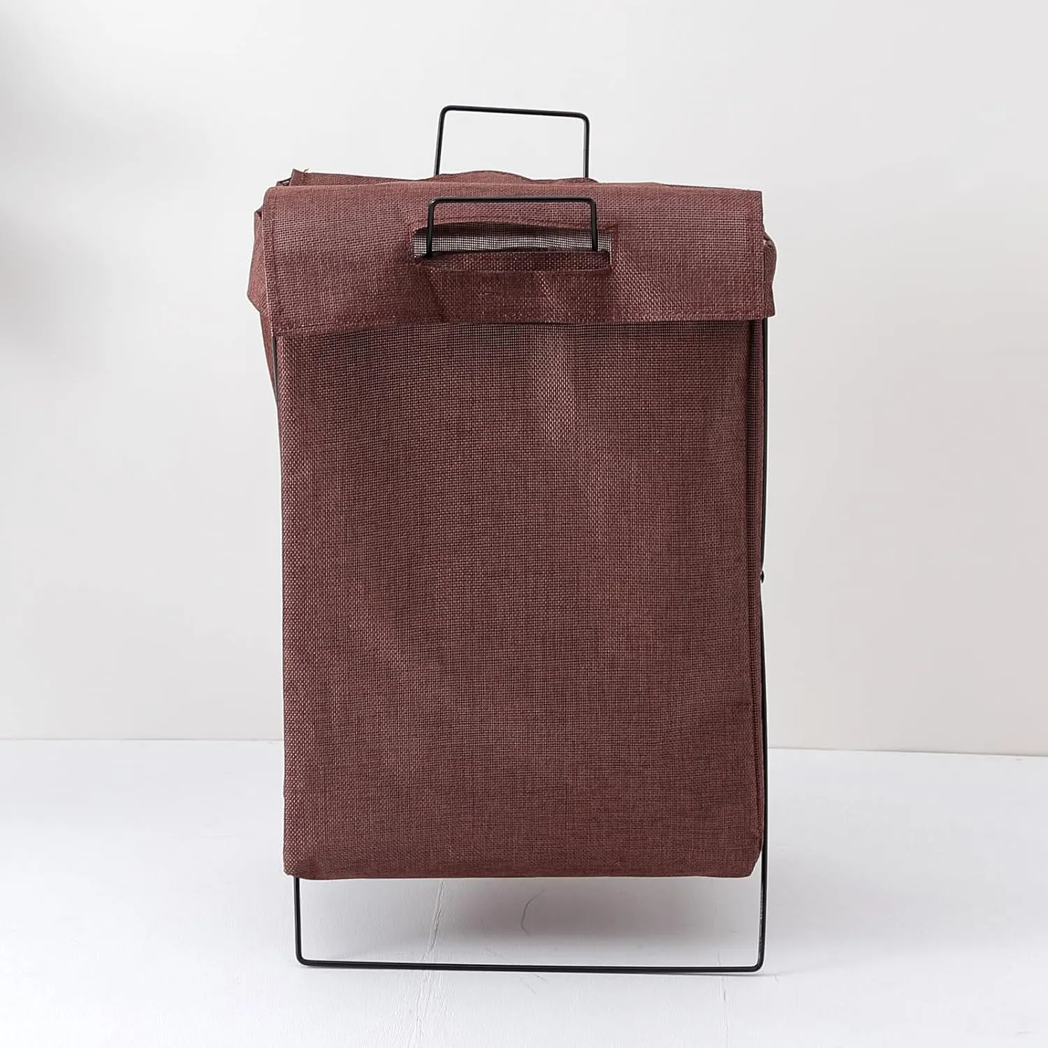 Kuber Industries Laundry Basket For Clothes|Foldable Laundry Hamper|Basket For Toys, Dirty clothes, Storage "40 LTR"-Pack of 4 (Brown)