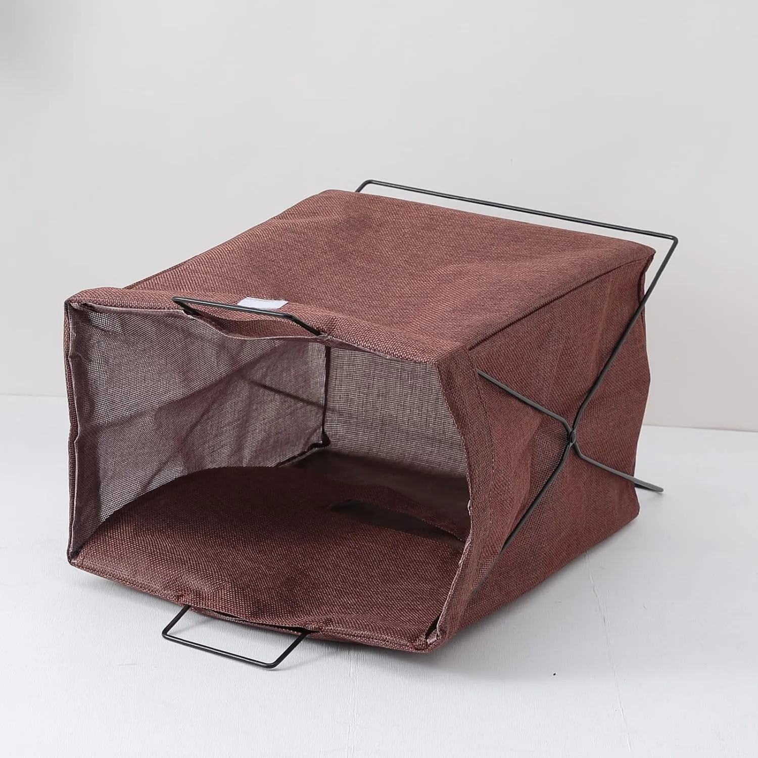 Kuber Industries Laundry Basket For Clothes|Foldable Laundry Hamper|Basket For Toys, Dirty clothes, Storage "40 LTR"-Pack of 4 (Brown)
