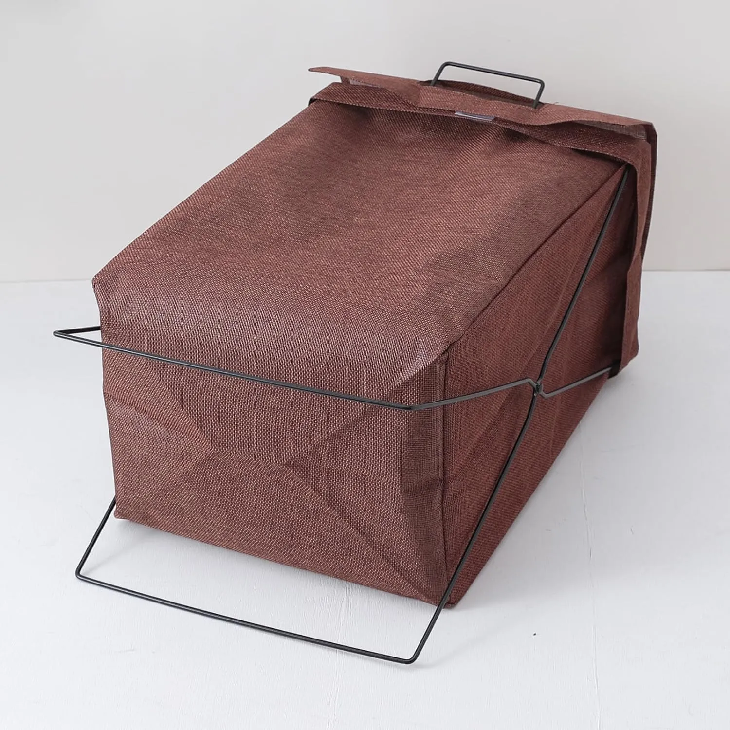 Kuber Industries Laundry Basket For Clothes|Foldable Laundry Hamper|Basket For Toys, Dirty clothes, Storage "40 LTR"-Pack of 4 (Brown)