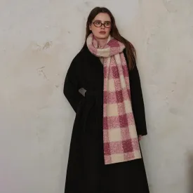 Lazy Scottish Woolen Plaid Scarf Women Autumn Winter Multi-Use Shawl Scarf