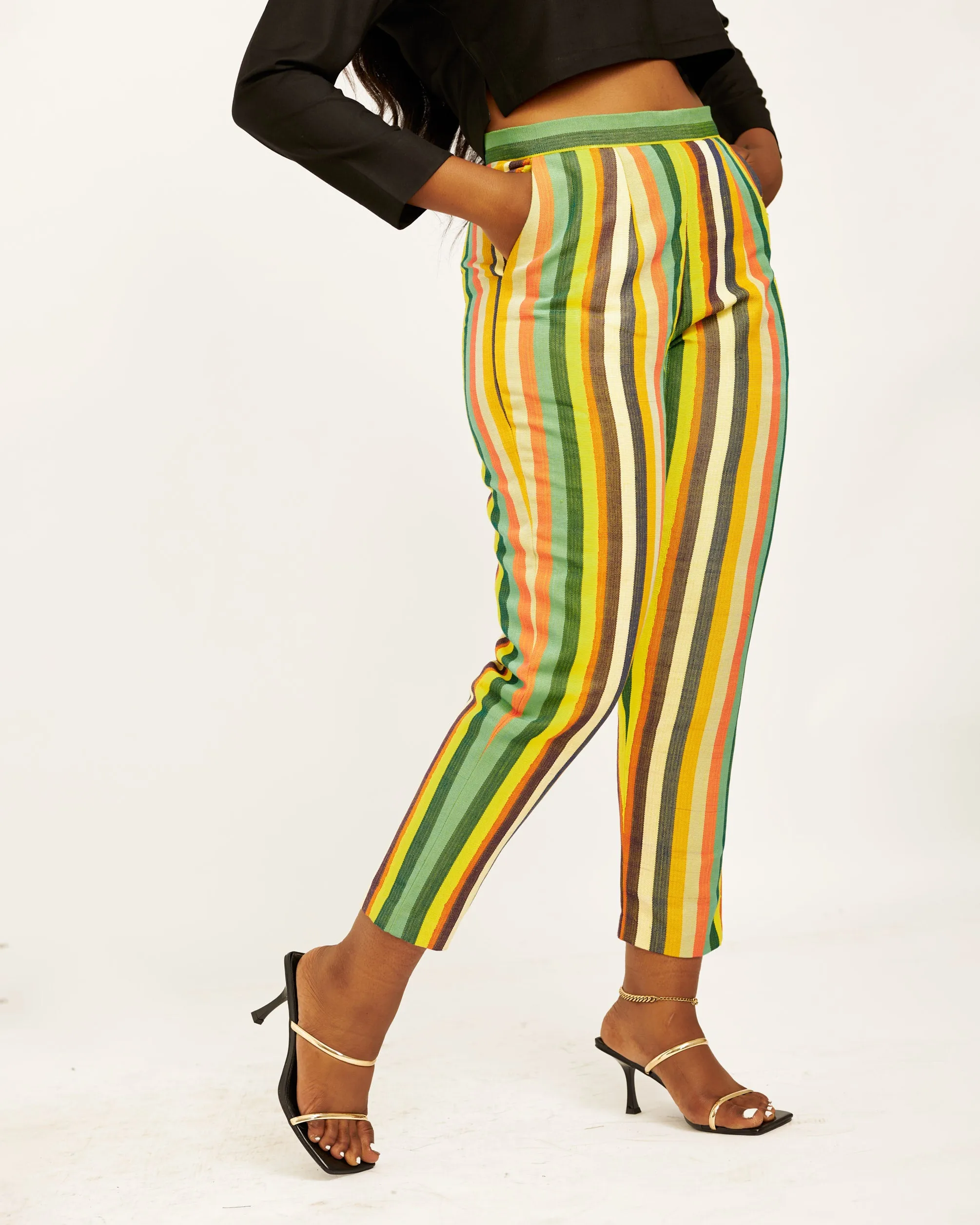 Lerato Aso Oke Trouser and Top Set
