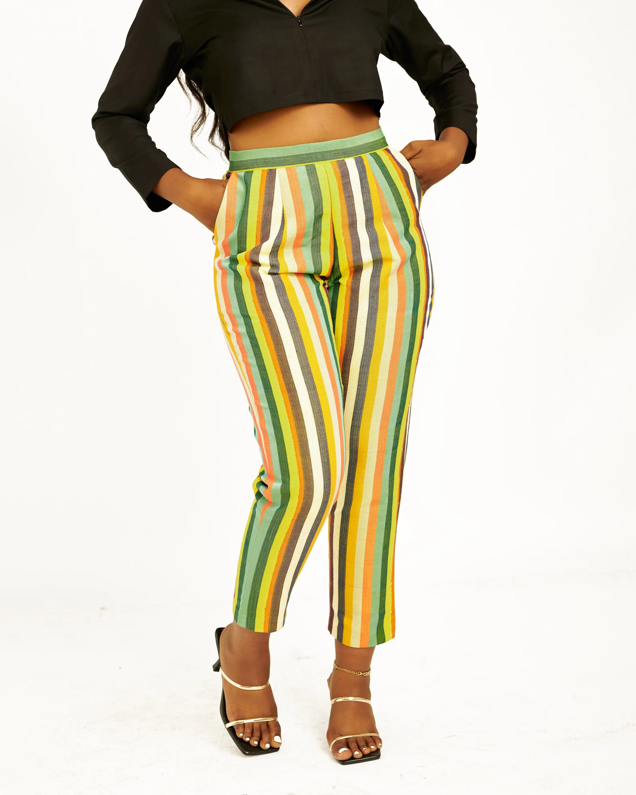 Lerato Aso Oke Trouser and Top Set