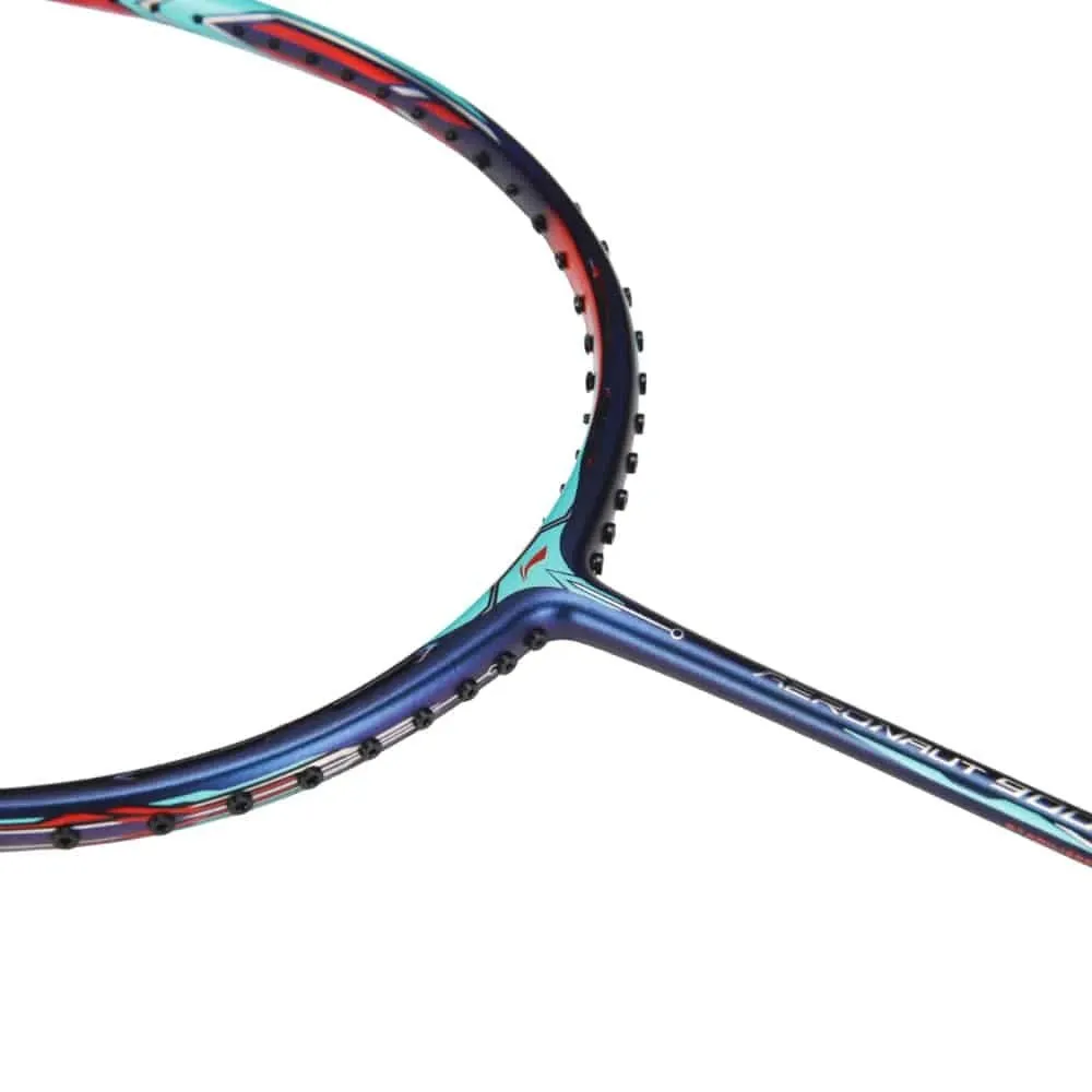 LI-NING Aeronaut 9000C Badminton Racquet Navy Red