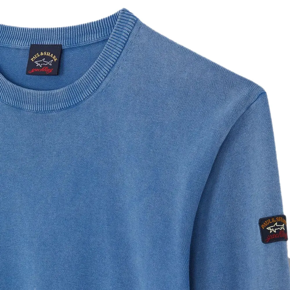 Light Blue Pima Cotton Crewneck Sweatshirt