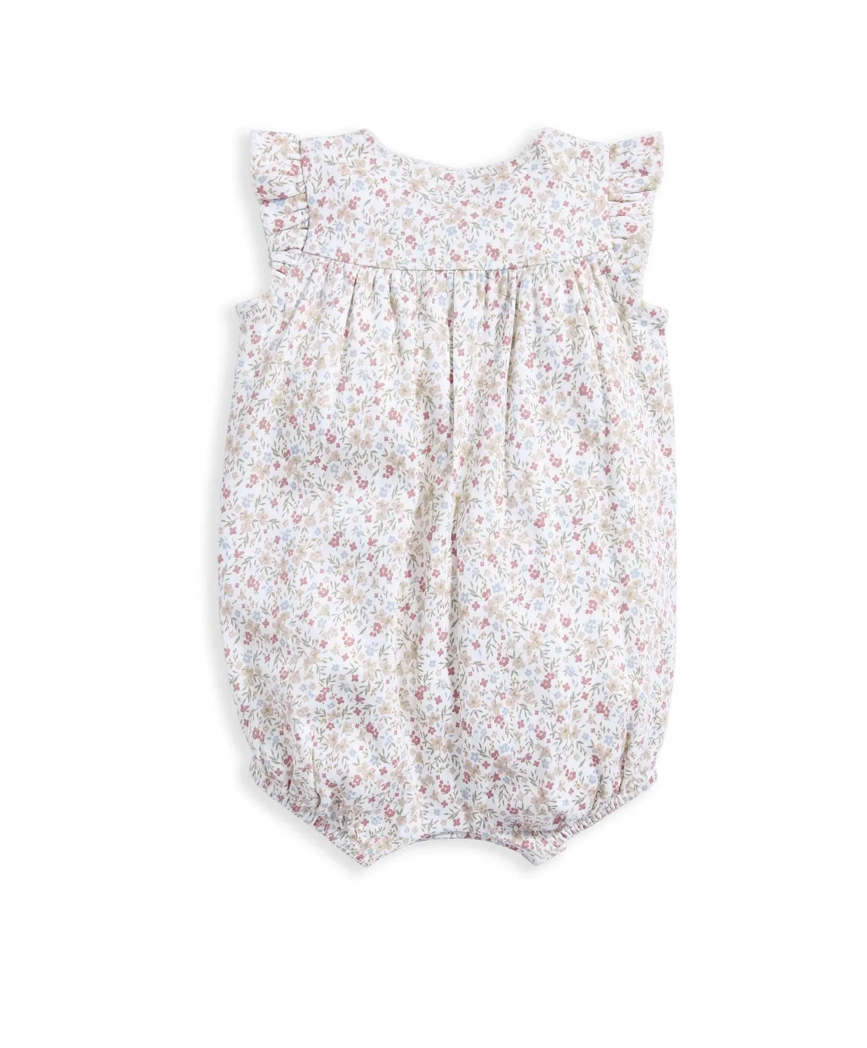 Mamas & Papas Floral Jersey Shortie Romper - Pink