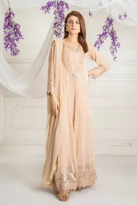 Manahils - Jal Pari RTW Collection - Kurti-B-005-Peach