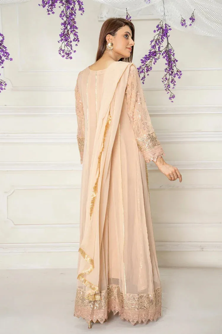 Manahils - Jal Pari RTW Collection - Kurti-B-005-Peach