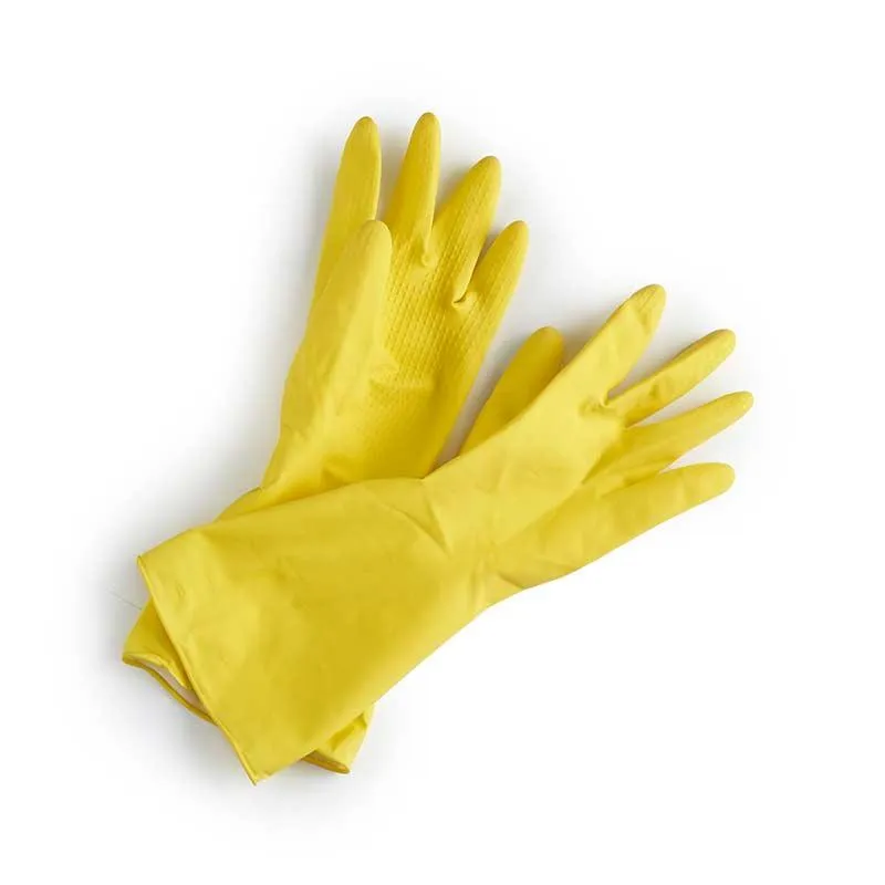 Natural Latex Rubber Gloves - Yellow