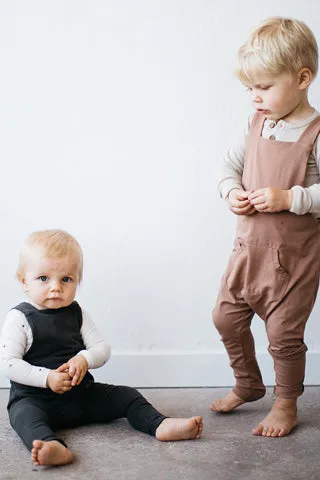 Organic Suspender Pants | Slate