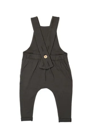 Organic Suspender Pants | Slate
