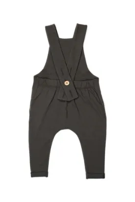Organic Suspender Pants | Slate