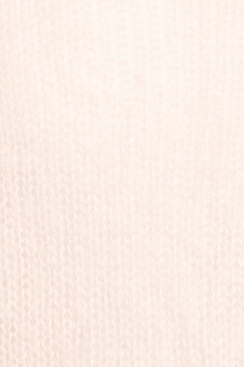 Pale Pink Mohair Blend Lightweight Preowned Jumper