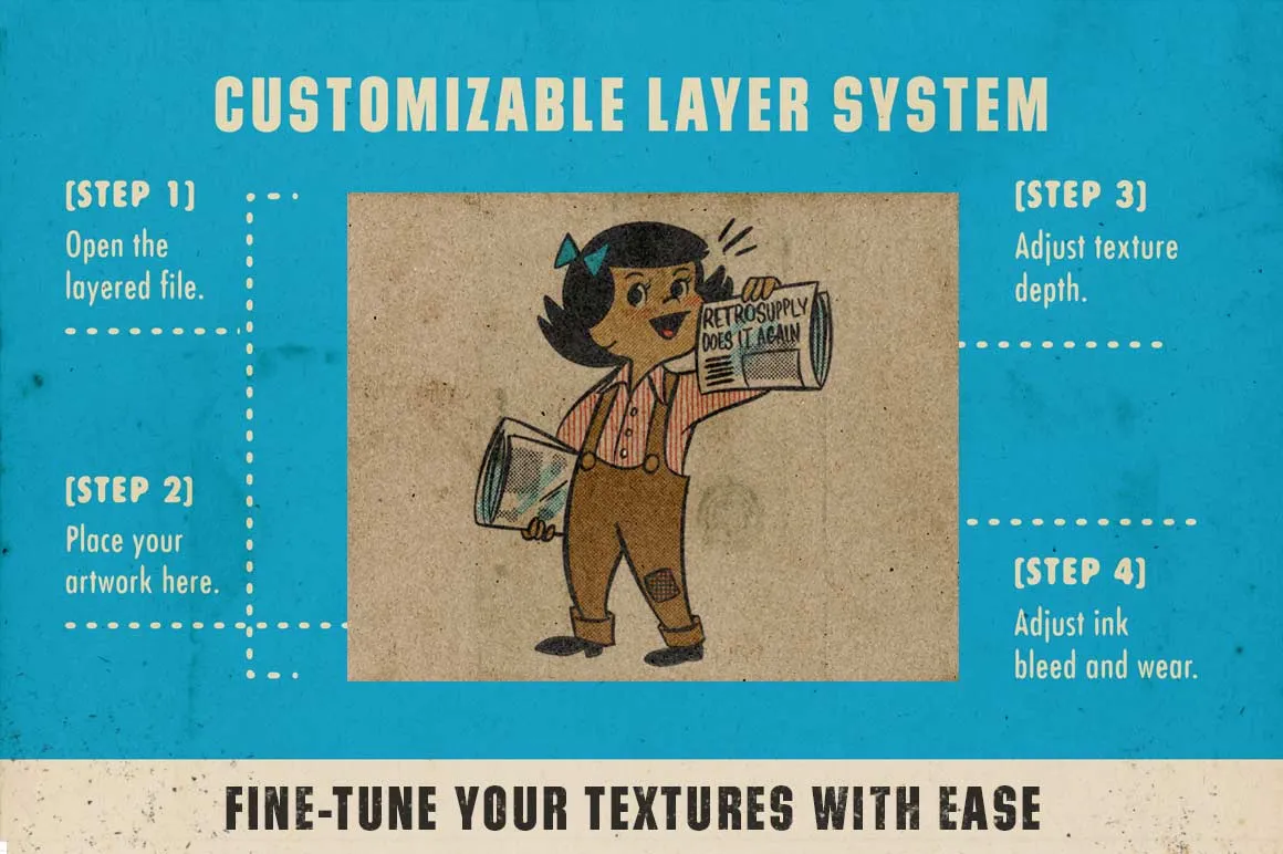 Paper Boy Packaging Paper Textures for Clip Studio Paint