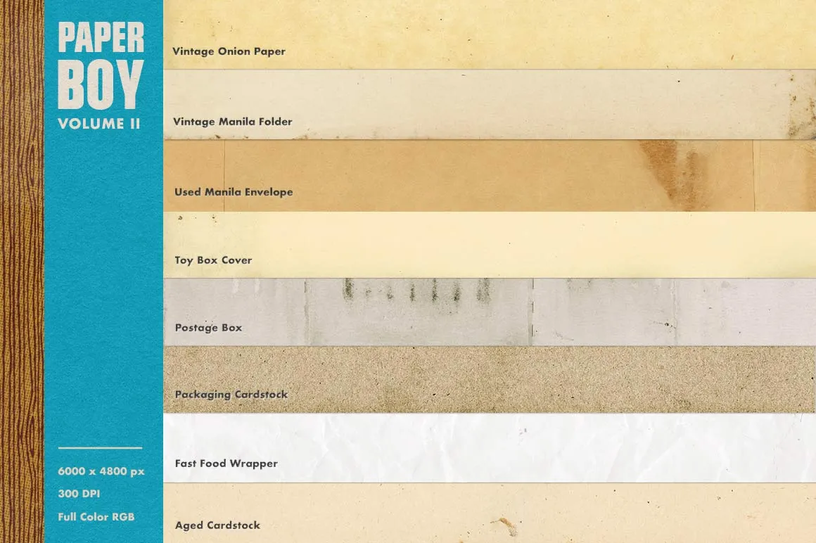 Paper Boy Paper Texture Bundle for Procreate