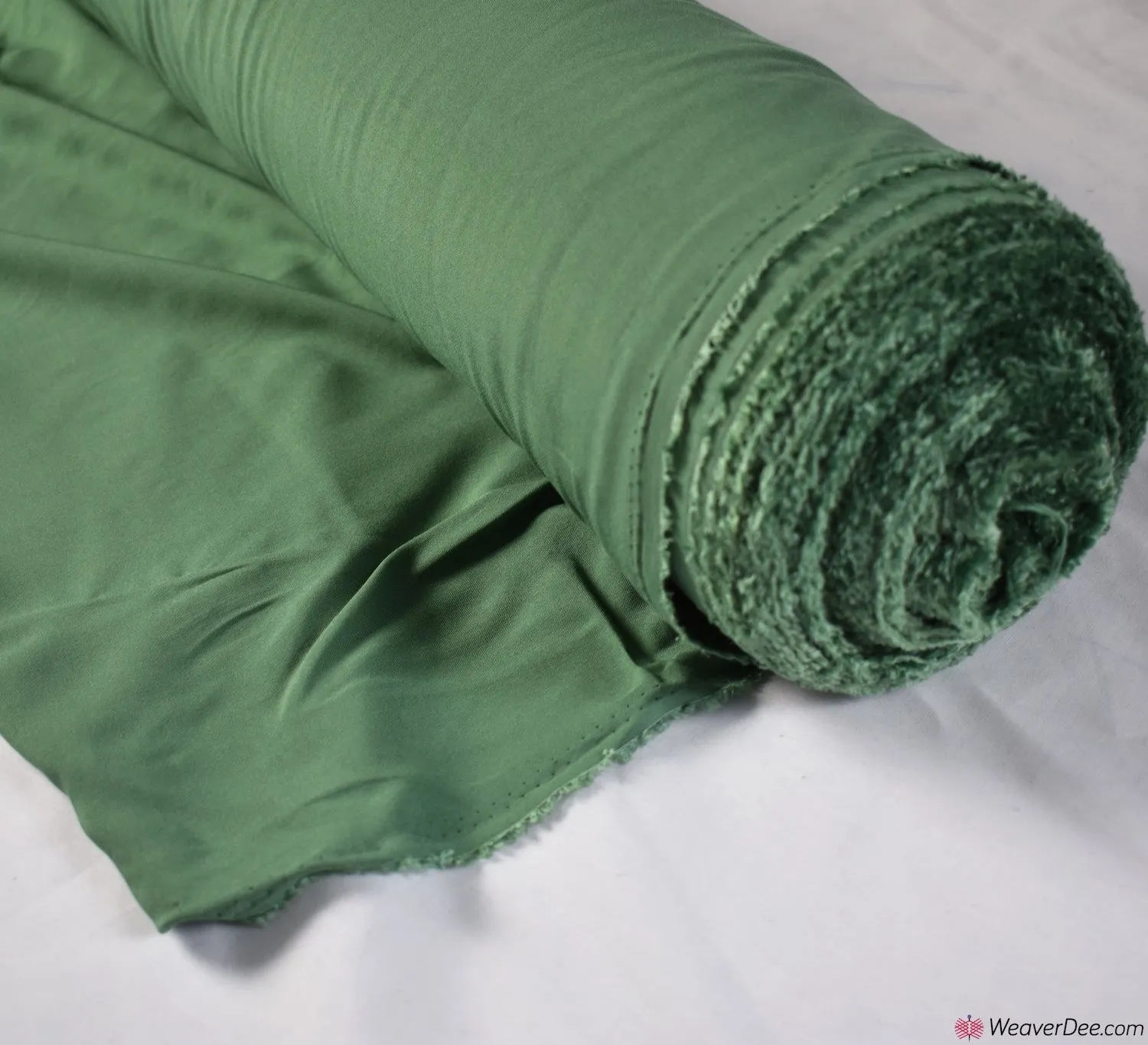Plain Viscose Fabric - Elm Green