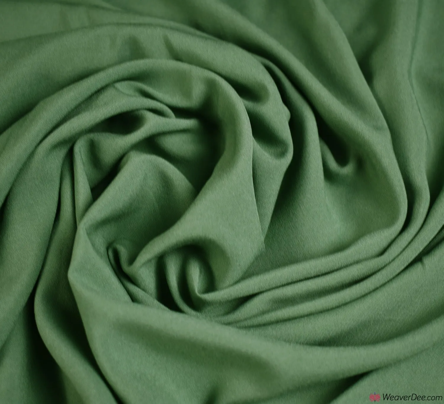 Plain Viscose Fabric - Elm Green