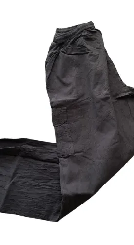 Plus sized Σαλβάρι μακρύ 100% βαμβακερό με ελαστική μέση #550