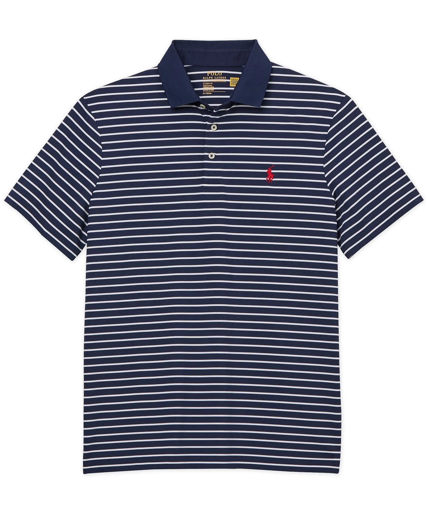 Polo Ralph Lauren Short Sleeve Stripe Performance Polo Knit Shirt