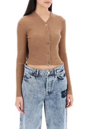 "merino wool mini cardigan