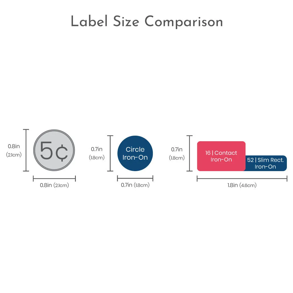 Race Car Iron-On Clothing Labels