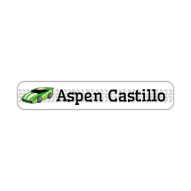Race Car Iron-On Clothing Labels