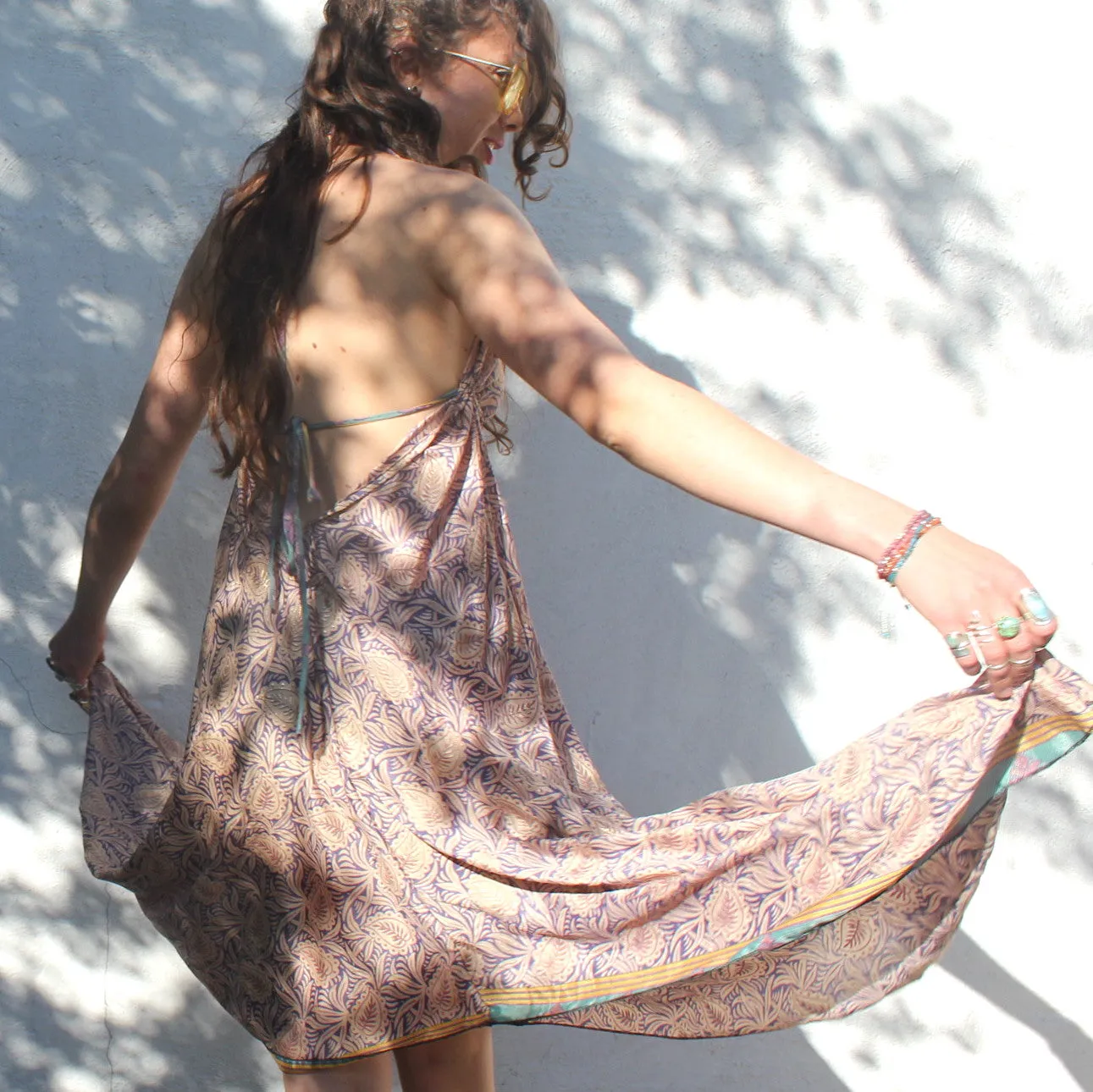Recycled Indian Sari 'Adha' Dress