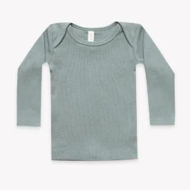 Ribbed Longsleeve Lap Tee