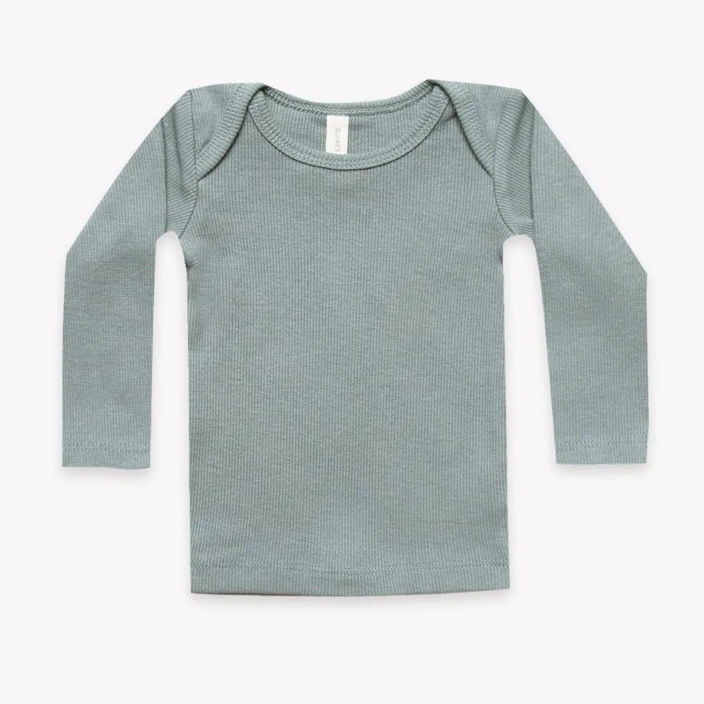 Ribbed Longsleeve Lap Tee