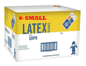Safety Zone Glove | Latex Gloves (Case/10boxes)| X-Small Size