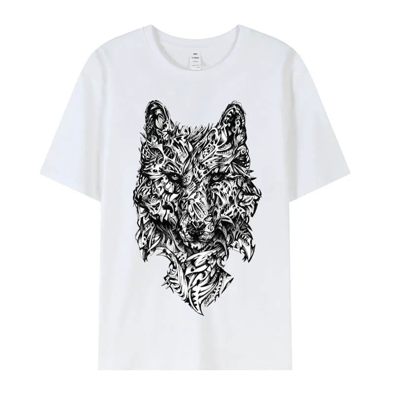 Scary Wolf Cotton T-shirt