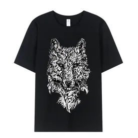 Scary Wolf Cotton T-shirt