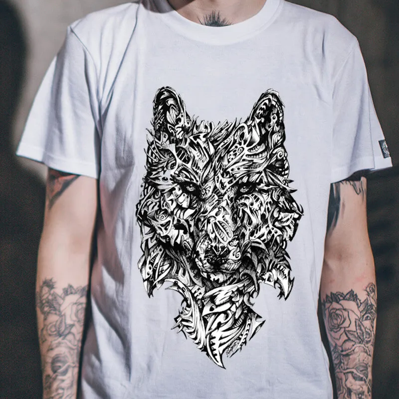 Scary Wolf Cotton T-shirt