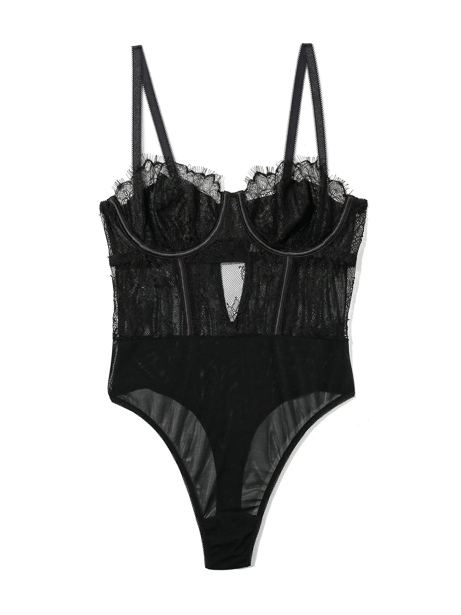 Sheer Seduction Bodysuit Black Sale