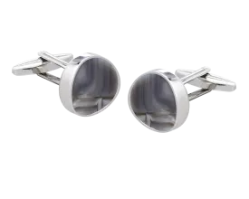 Solar Textures Grey Cufflinks