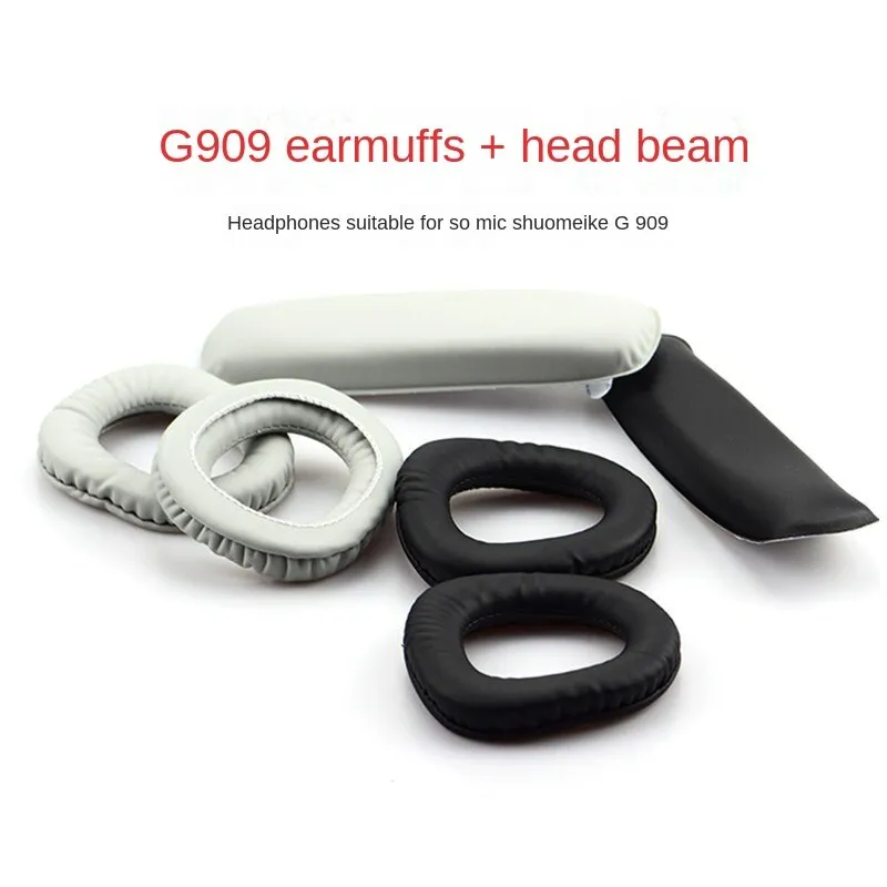 Somic Earphone G909 G909n Earphone Sleeves Ear Cotton Leather Earmuffs Foam Cover Earmuffs Earphone Accessories