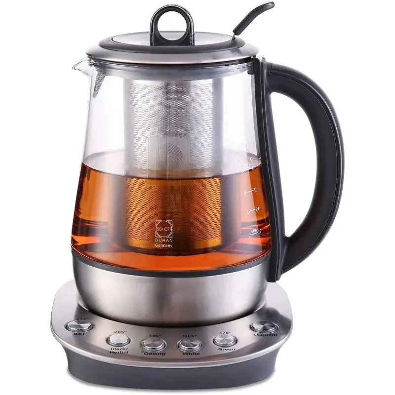 Stainless Steel Electric Kettle Removable Infuser Auto Keep Warm