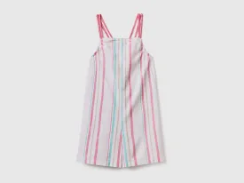 Striped cropped jumpsuit