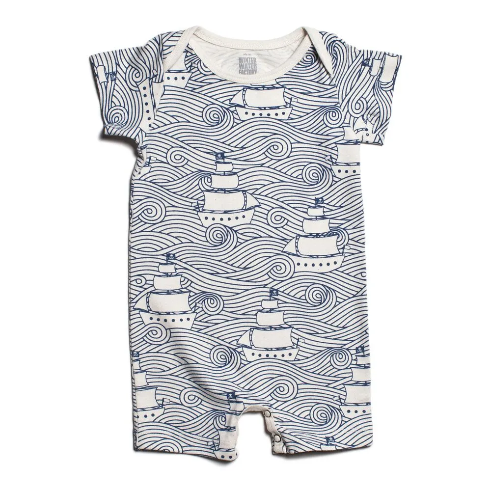 Summer Romper, High Seas Navy