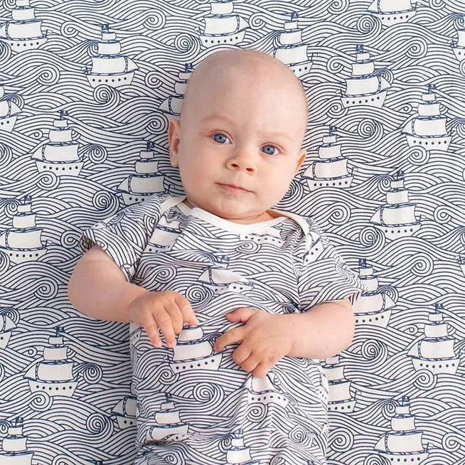 Summer Romper, High Seas Navy
