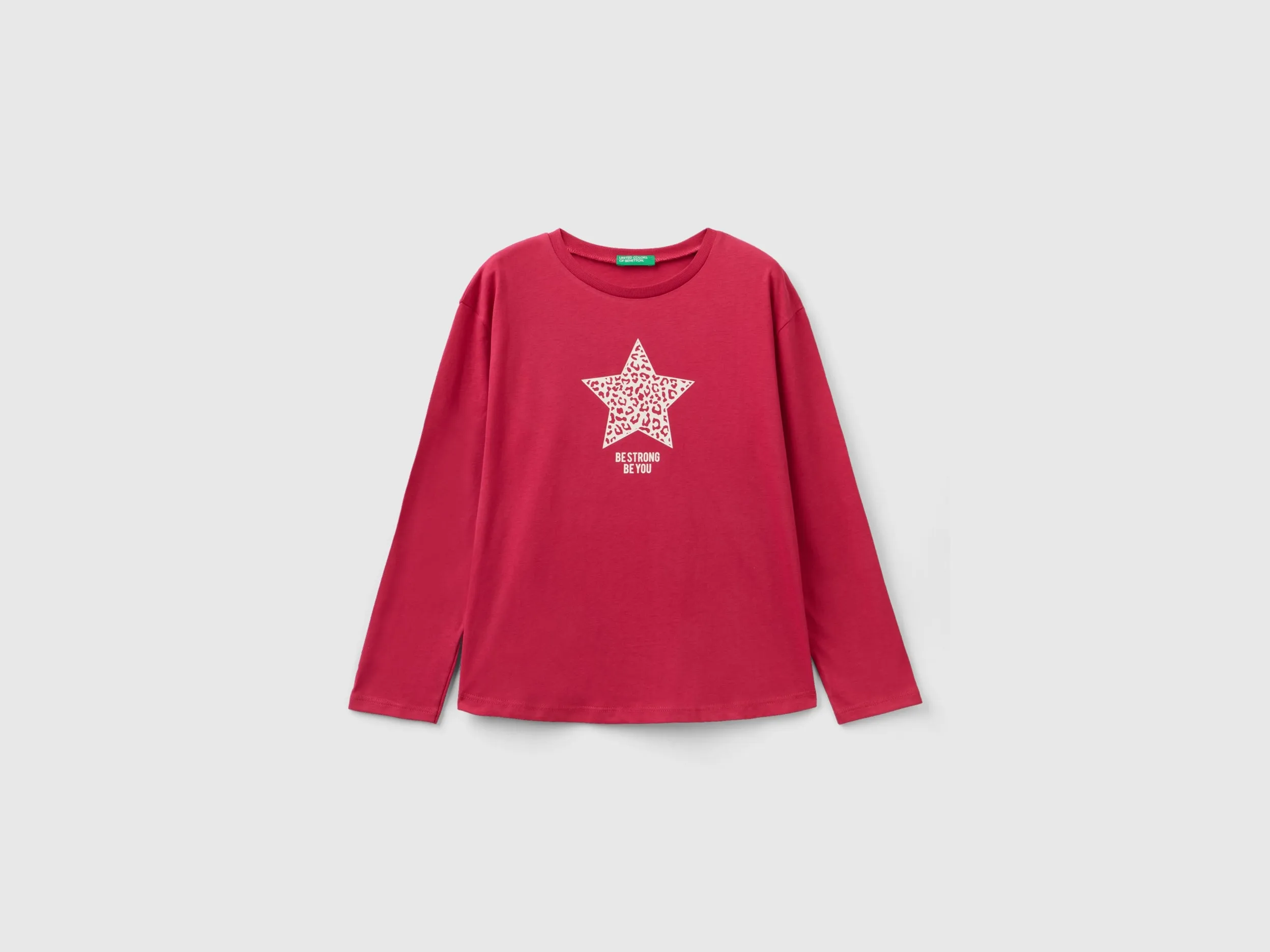 T-shirt in warm cotton with print
