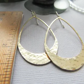 Textures Brass Earrings