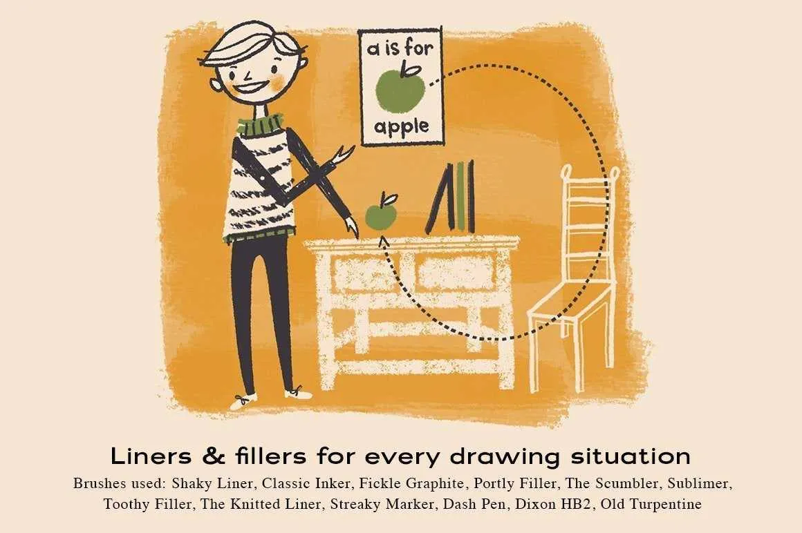 The Complete Mid-Century Brush Collection for Clip Studio Paint