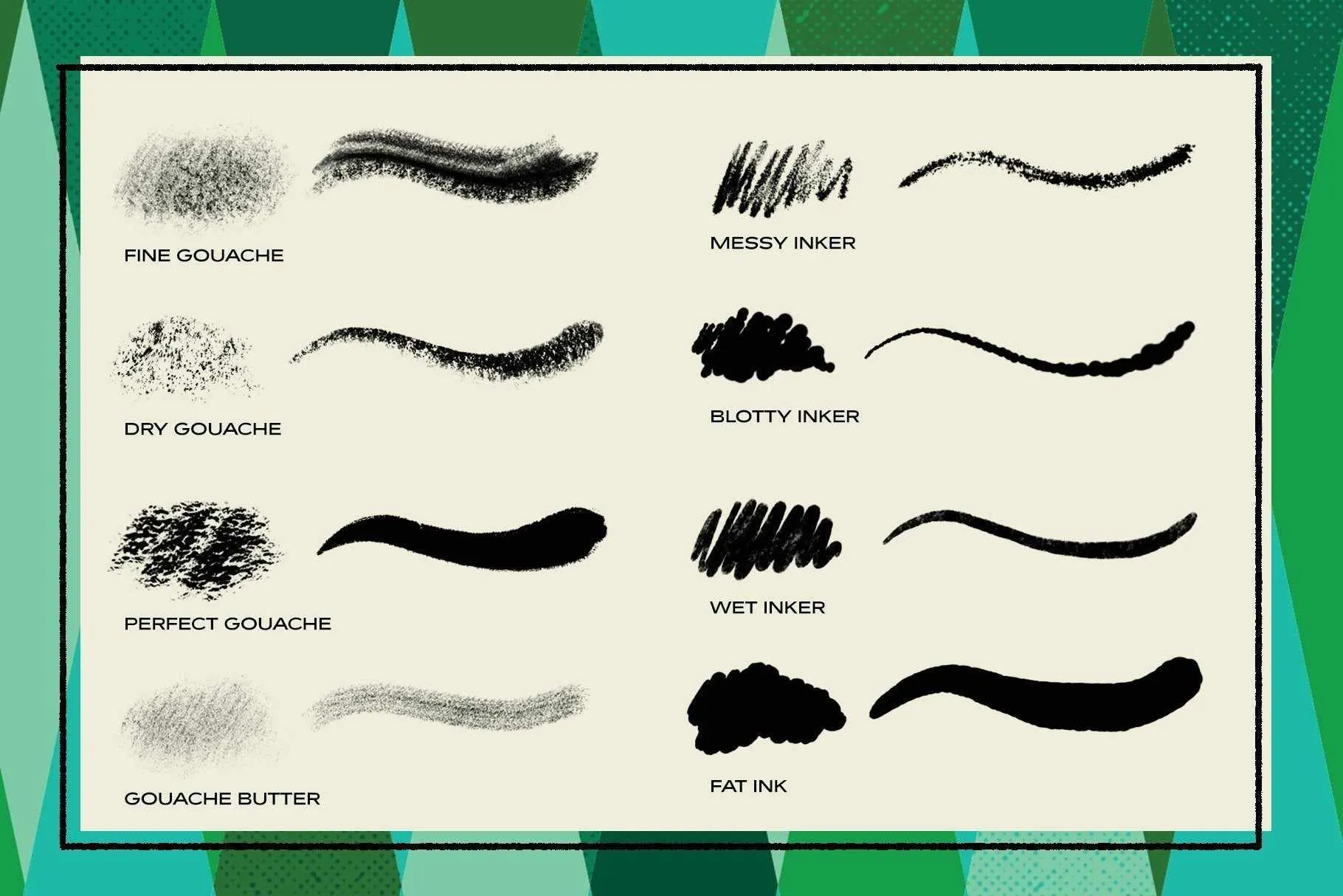 The Complete Mid-Century Brush Collection for Clip Studio Paint