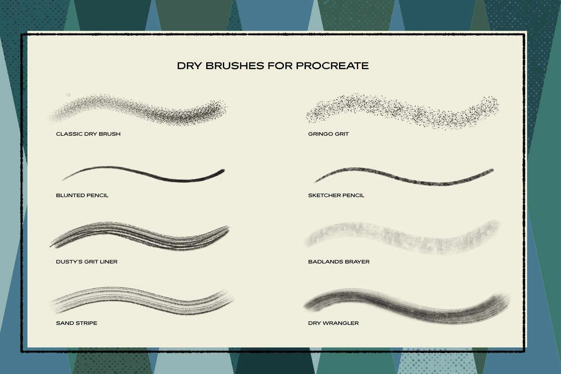 The Complete Mid-Century Brush Collection for Clip Studio Paint