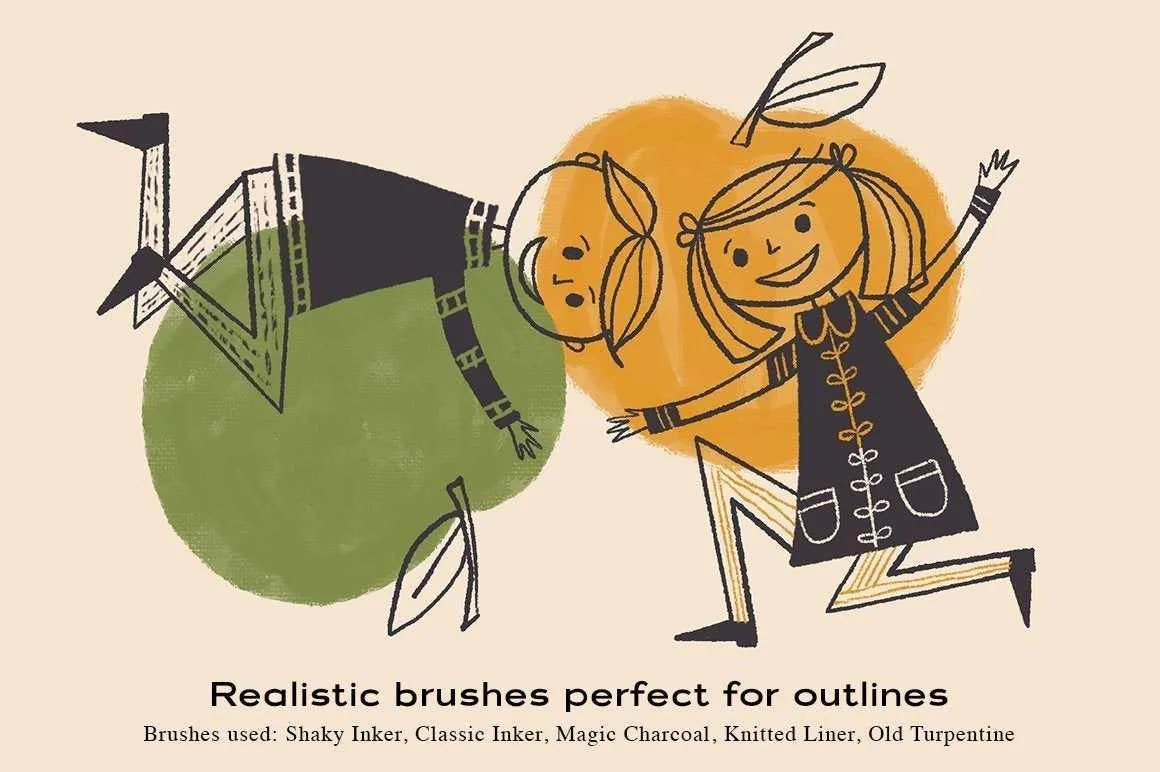 The Complete Mid-Century Brush Collection for Clip Studio Paint