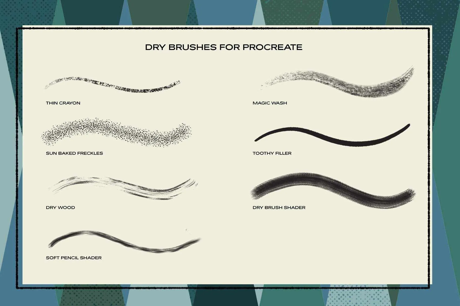 The Complete Mid-Century Brush Collection for Clip Studio Paint
