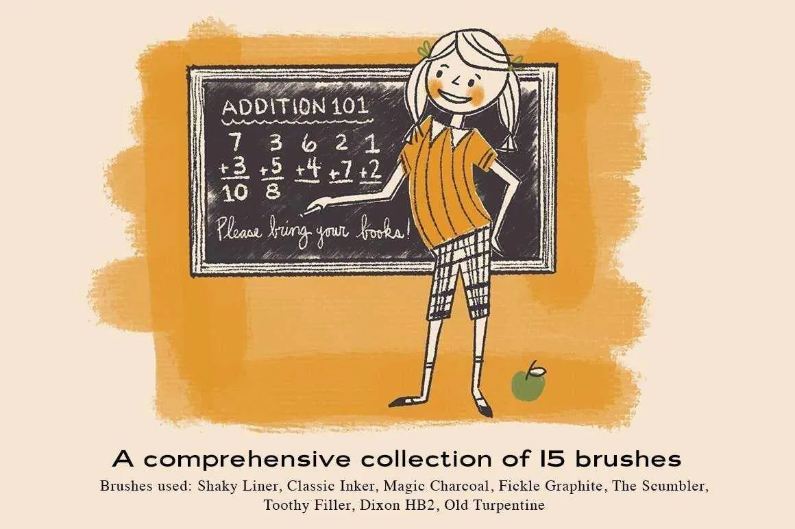 The Complete Mid-Century Brush Collection for Clip Studio Paint